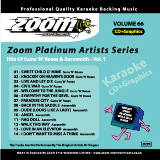 Zoom Karaoke - Hits of Guns n’ Roses and Aerosmith - Volume 1
