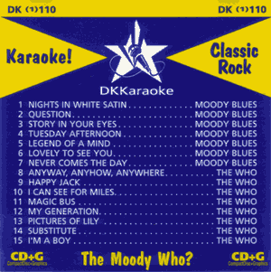 DKKaraoke DKG 1110 Classic Rock Volume 13 - The Moody Who?