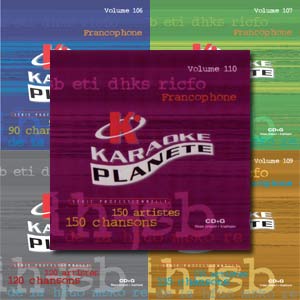 Second French Collection of 75 Songs on 5 Albums Kit • Karaoké Planète®