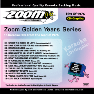 Zoom Karaoke ZGY69 - Golden Years - 1976