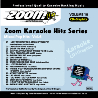 Zoom Karaoke - Mixed Pop Hits - Volume 6