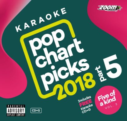 Zoom Karaoke ZPCP218VZFK3 - Pop Chart Picks 2018 - Part 5 + Five Of a Kind - Volume 3 (Ladies of Soul)