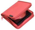 Red case for 24 CDs, DVDs